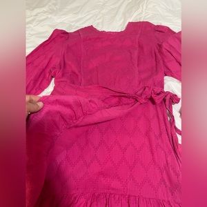 J.Crew Fuschia Faux Wrap Dress